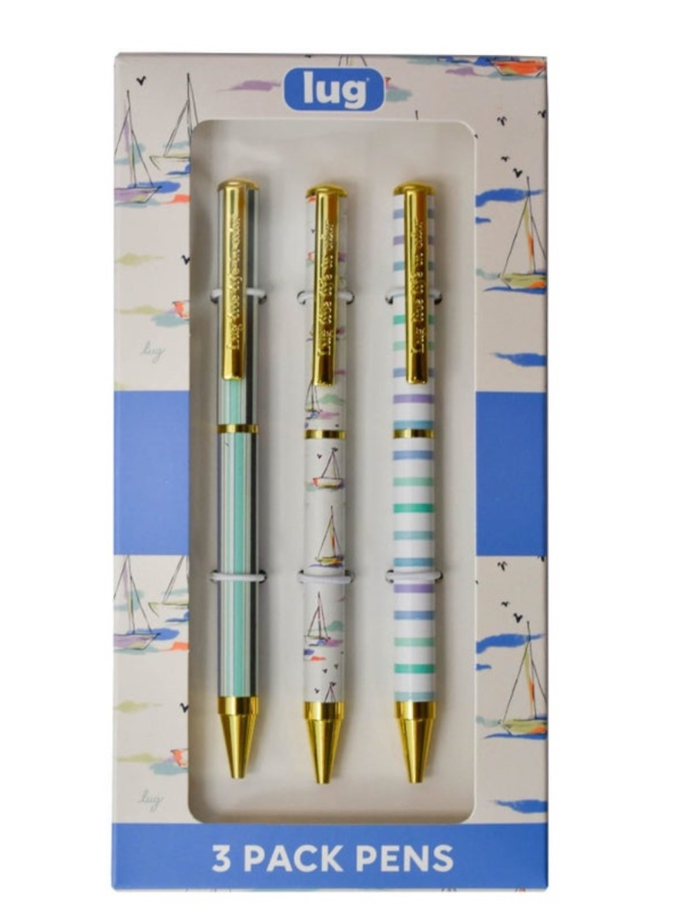 Lug Lug Pens 3pk - Scribble Smooth Sailing